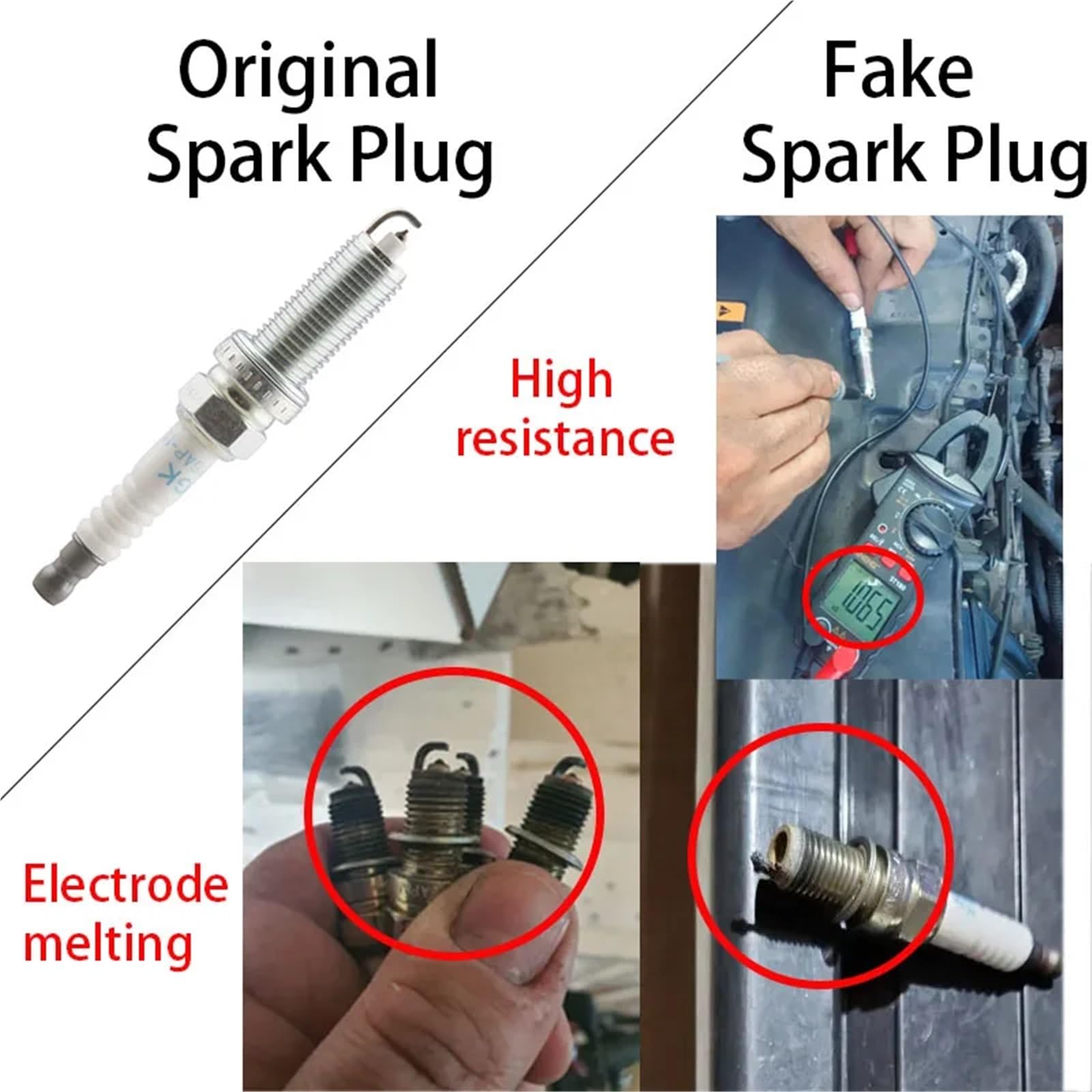 Amazon.com: 4Pcs 6643 LZKAR6AP11 NGK Platinum Spark Plug
